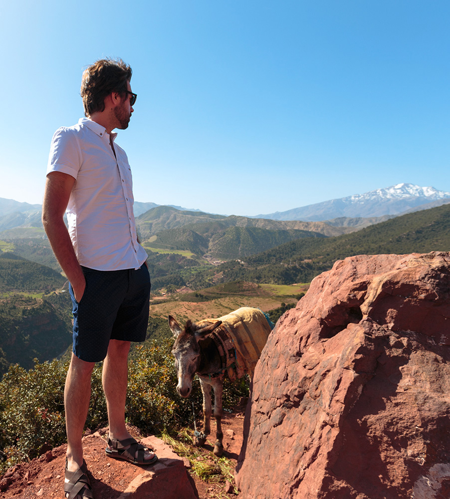 A photo of Sebastian Anthony, in the Atlas Mountains, Morocco